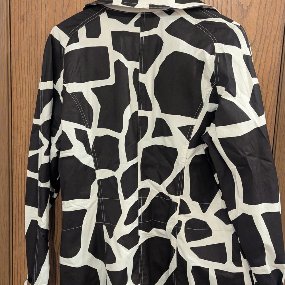 Elliott Lauren Giraffe Print Jacket with Buttons, Belt, Pockets-Size 10 - Picture 4 of 4